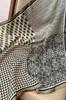Women' Scarf Olive-Beige 70X70 - Geometric and Plant-like, Silky to the Touch