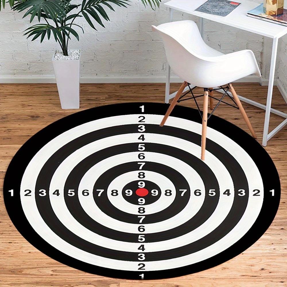 

1pc Retro 3014575158 Pattern Round Floor Mat, Non-slip for Living Room Bedroom Chair Carpets Home Decor Gifts, Home Decor Room Decor Outdoor 80cm by 80cm