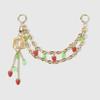 Fashion Lace Bow Bag Charms Alloy DIY Bag Chain Replacement Cherry Extension Chain Pendant Decoration