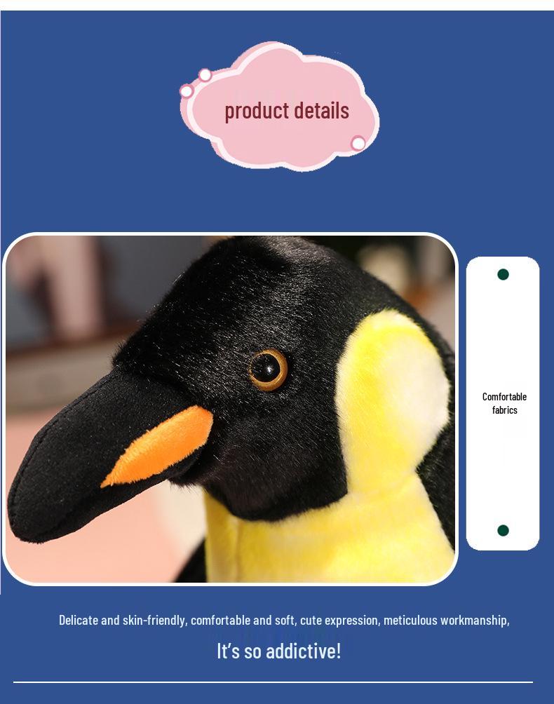 Penguin Plush Toy for Kids - Sleep Comfort Hug Pillow, Girls Doll, Birthday Gift