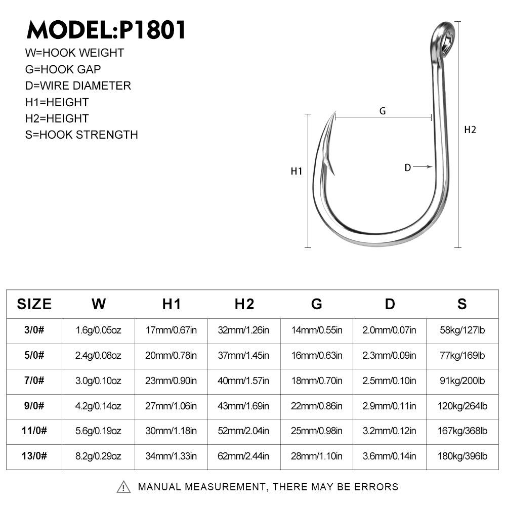 High Carbon Steel Sea Fishing Iron Plate Single Hook with Barbed Wire Boat Fishing Large Object Pipe with Hook with Hole and Loop Lure Fish Hook
