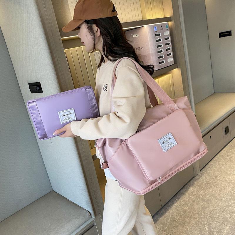 New large-capacity fitness bag short-distance dry and wet separation travel bag expandable portable maternity bag