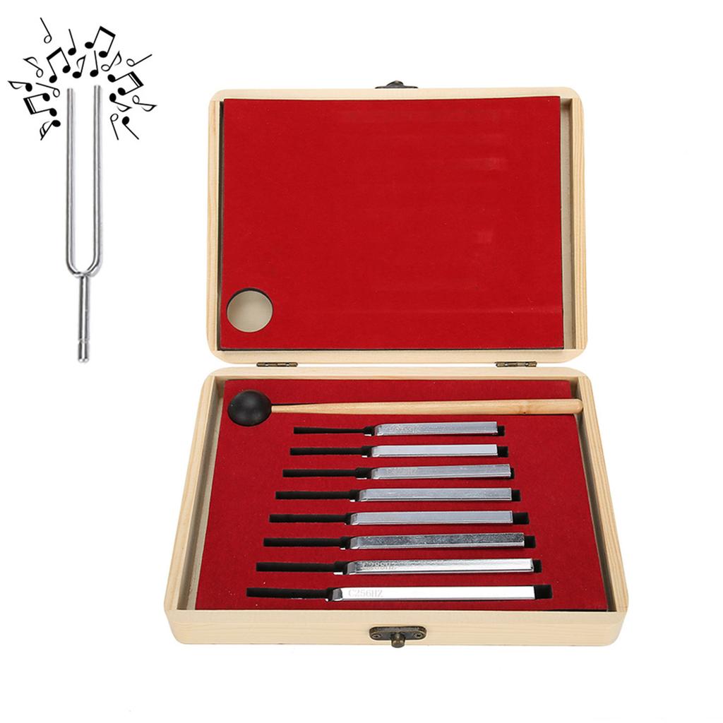 Steel Tuning Fork Instruments Tuning Vibration Health Therapy Tool Set