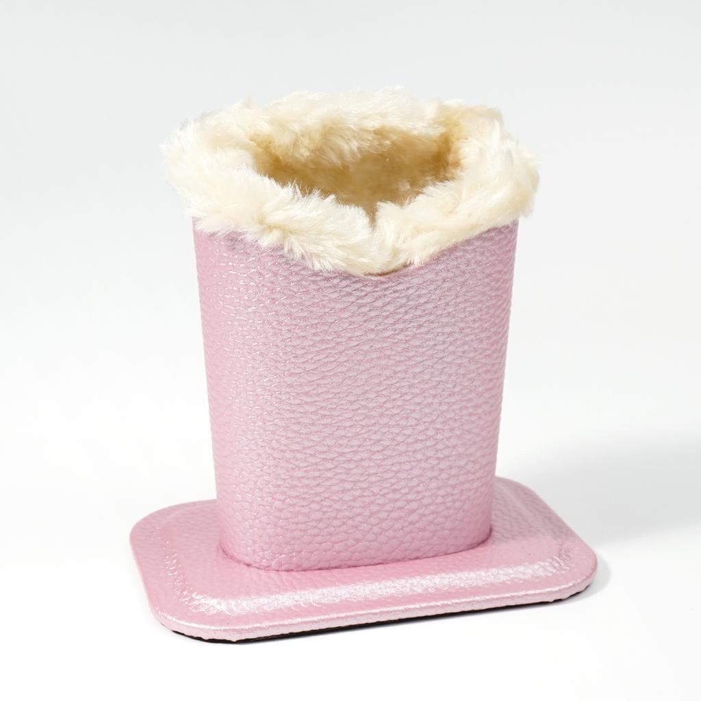 1PC Small Lychee Pattern Glasses Seat Simple Display Stand Super Dense Pen Holder Internet Celebrity Glasses Case Plush Glasses