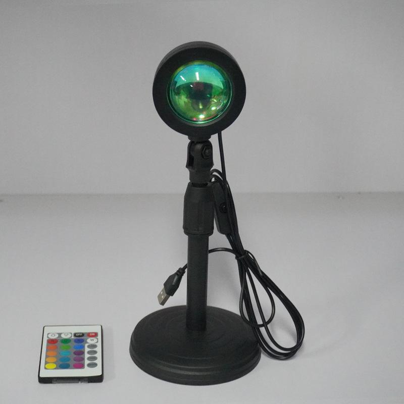 Cross-border RGB Mini Sunset Projection Lamp for Photo Atmosphere & Live Backgrounds