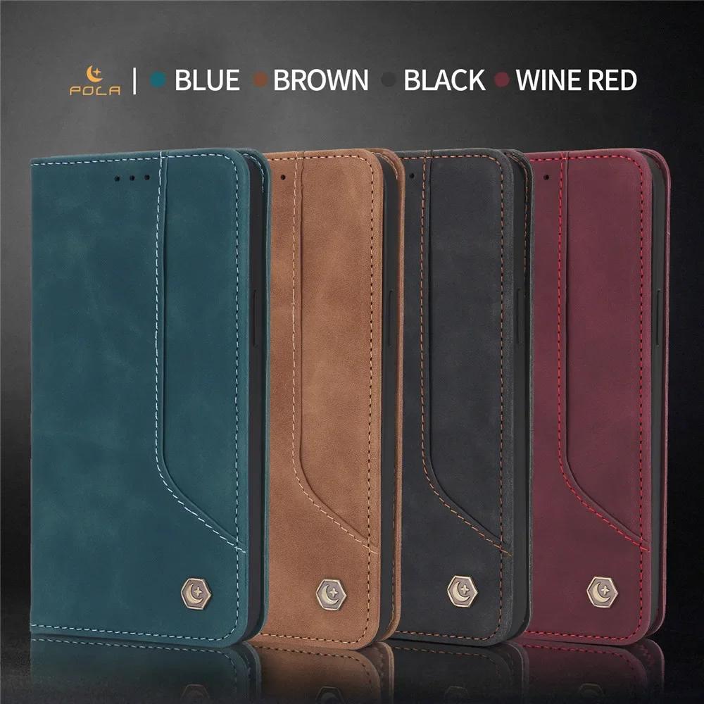 Luxury Leather Flip Wallet Case For Xiaomi Redmi Note 12 11 Pro Max 13 12T 11T Pro Poco X5 X4 X3 NFC 10T Lite Magnet Bags Cover