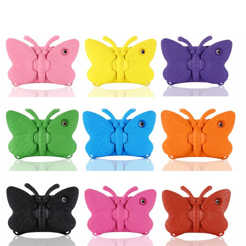 Custodia ammortizzante in EVA a forma di farfalla 3D per iPad 7a 8a 9a 10,2 pollici Mini 5 6 9,7 Air 2 3 4 10,9 Pro 11 Copertura per tablet per bambini