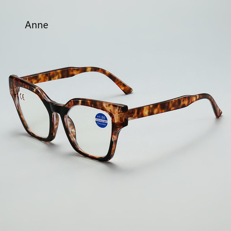 

Новые стильные очки для чтения с большой оправой, унисекс, повседневные, двухцветные, для пресбиопии, очки для защиты от синего света, очки для дальнозоркости, gafas 4