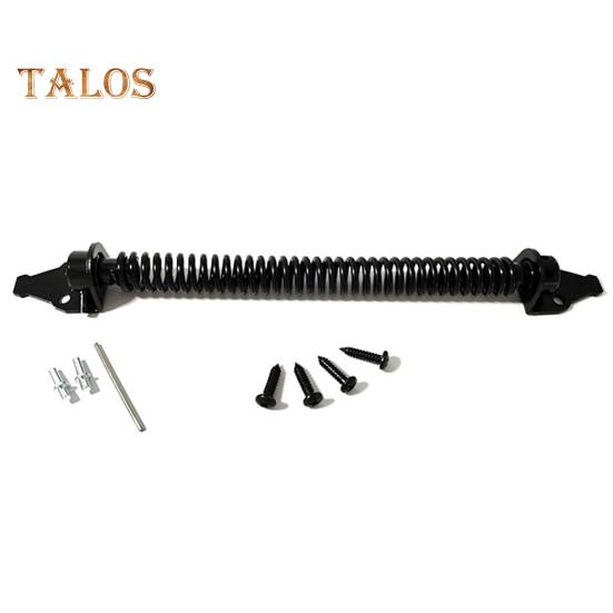 Door Hinge Latch Self Closing Door Spring Adjustable Tension Outdoor Gate Closer Rust-proof Automatic Fence Door Latch for Wooden Heavy Duty Gates