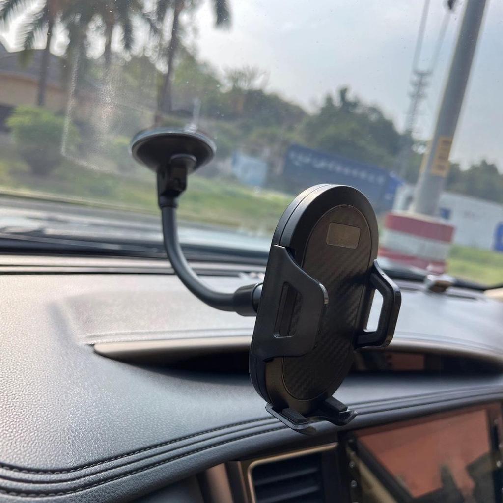 Flexible Gooseneck Car Phone Holder with Suction Cup and Automatic Lock