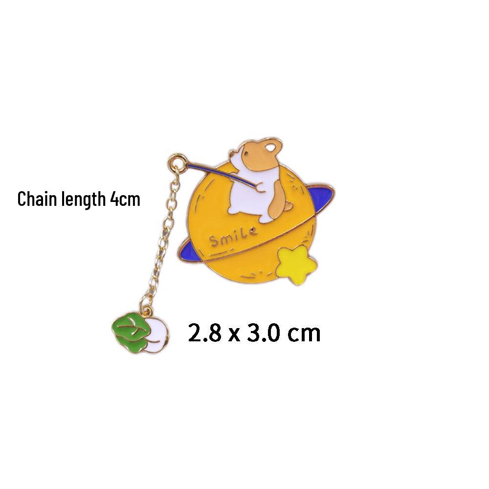 Cartoon Japanese-Style Animal Brooch: Cute Kitten, Rabbit, and Little Fox Metal Badge for Backpack or Clothing Accessory