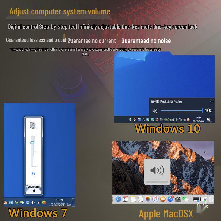 USB Volume Control Knob for PC and Laptop