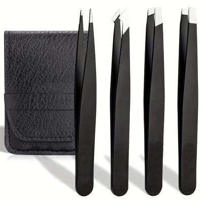 Pinzas para cejas coloridas, extractor de pelos finos de Belleza del cabello, pinzas para cejas inclinadas de acero inoxidable, herramientas de maquillaje para eliminación