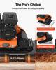 Plate Compactor, 2 HP 79CC Gas Engine, 5250 VPM Vibrating Ground Rammer, 8 kN Compaction Force, 41 x 31.5 cm Plate, Walk Behind Compactor for Paver