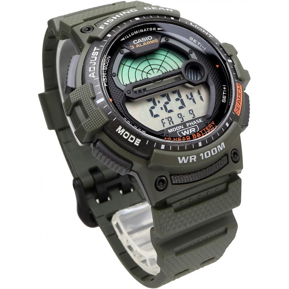 Casio Fishing Gear Watch Military Green Ws 1200h 3av