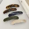 Korean Style Gold Label Acetate Baguette Barrette - Versatile & Cute Hair Clip