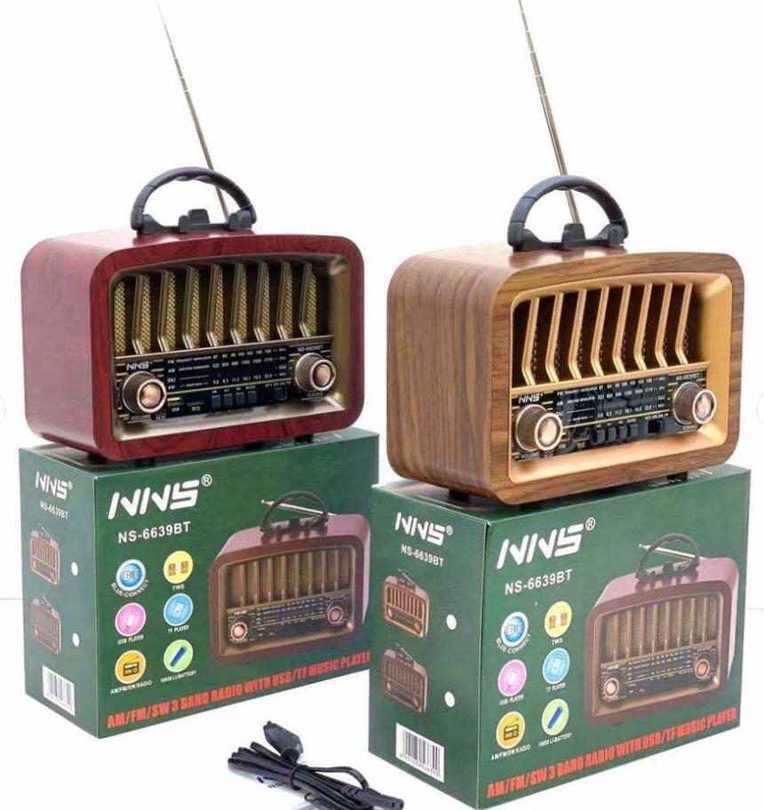 Boxă Bluetooth retro cu subwoofer, suport pentru telefon wireless, audio de înaltă calitate, radio convenabil cu alimentare solară