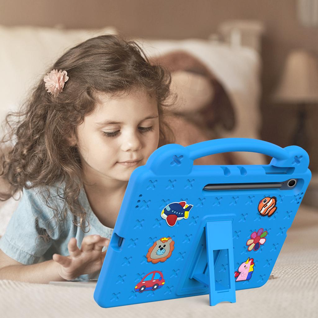 EVA Kickstand Case For Samsung Galaxy Tab S10 FE Plus 2025 13.1 inch SM-X620 X626 Kids Funda DIY Cover With Portable Hand Holder