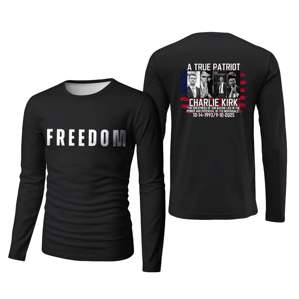 Men's Basic Round Neck Long Sleeve Bottoming Shirt Top