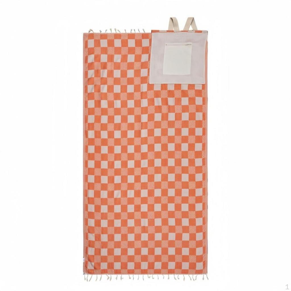 Convertible Beach Towel Bag Woven with Pocket Lightweight for