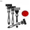 3Pcs/set Five-layer Razor Blade, Old-fashioned Manual Men's Razor, Disposable Razor, Shaving Knife
