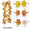 Realistischer Herbst-Ahornblatt-Girlande für Thanksgiving- und Halloween-Dekorationen