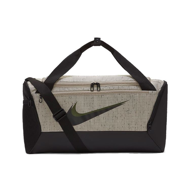 

Nike Brasilia Slub Fitness Travel Large Capacity Color Block Tote Bag Crossbody Shoulder Bag Men Bags Black Gray CU9653-210 Black/Gray