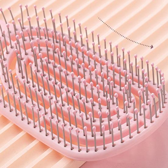 Vented Hair Brush Portable Anti-static Thin Thick Curly Long Wet Dry Hair Paddle Brush Scalp Massage Hair Styling Detangling Comb