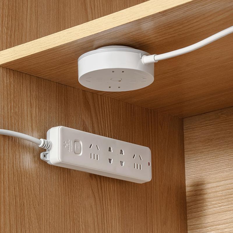 Power Strip Fixator, Seamless Wall-mounted Power Strip Storage Rack, Non-drilling Wire Power Strip Hook Bracket