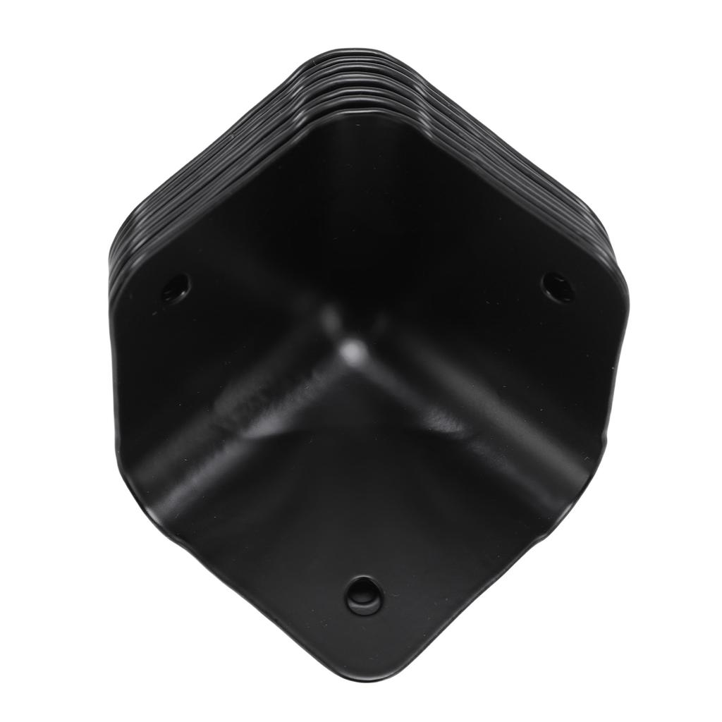 8pcs Corner Protector Black Bump Proof Metal Corner Guard for Speaker Guitar Amp Cabinet Furniture