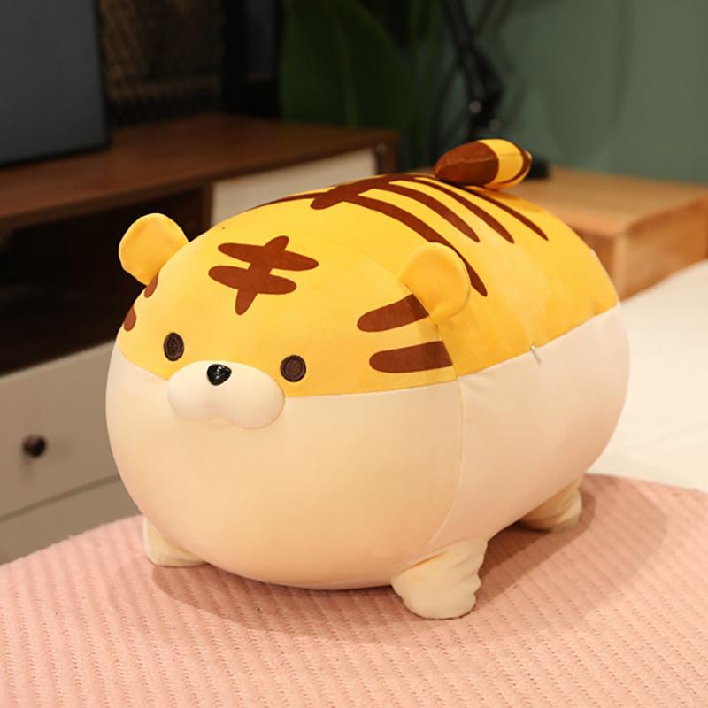 40/50cm Fette Niedliche Tiger Shiba Inu Schwein Puppen Gestreifte Squishy Tiere Spielzeug Stofftiere Weiche Kuscheltiere Schlafbegleiter