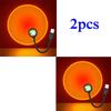 1-3PCS LED Sunset Lamp Nightlights USB Projector Birthday Party Decoration Mood Lights For Bedroom Living Room Wall Photography