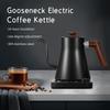 Electric Gooseneck Kettle 1200W Powerful and Fast Water Boiler Stainless Steel Inner NTC Temperature Control LCD Display Auto