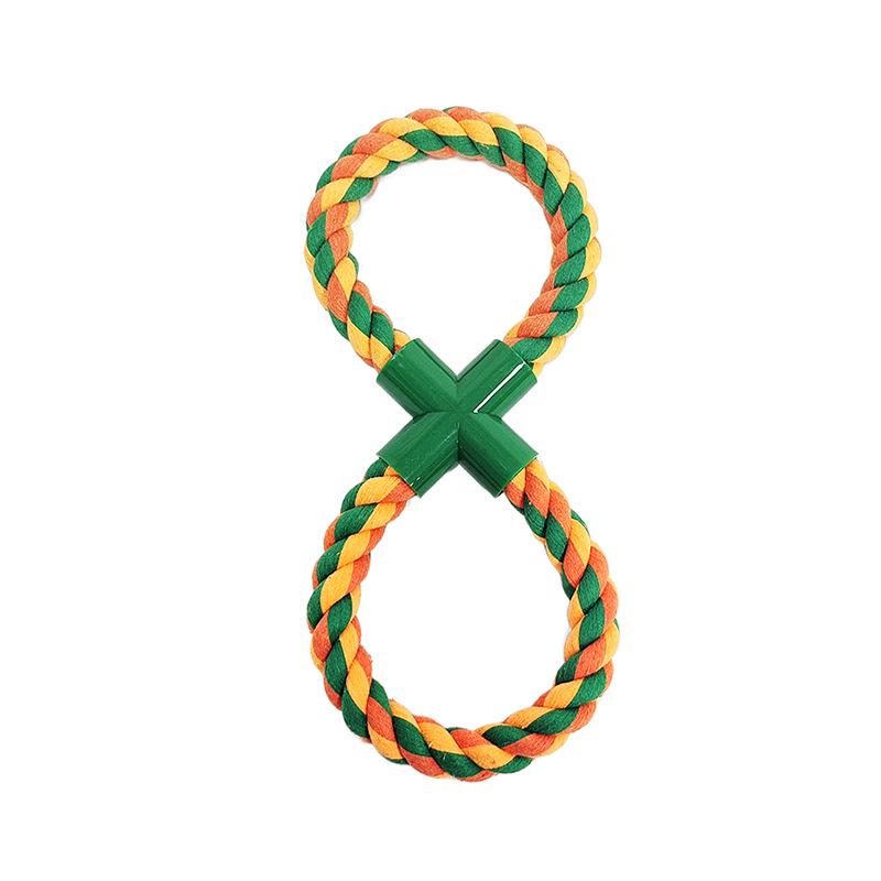 Прочная хлопковая веревка - Игрушка-перетяжка для собак - Интерактивный узел