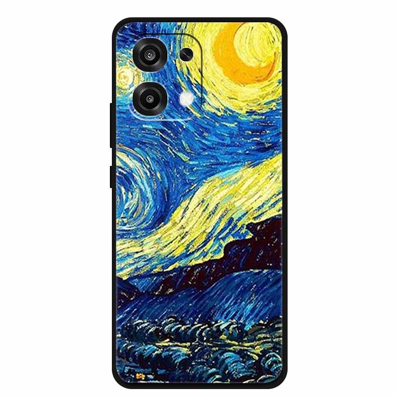 

For Oppo A6 Pro 4G 5G Global Case Soft Black Silicone Back Cover for Oppo A6 Pro 5G CPH2781 Cartoon TPU Protective Bumper Funda A6 Pro 5G Global