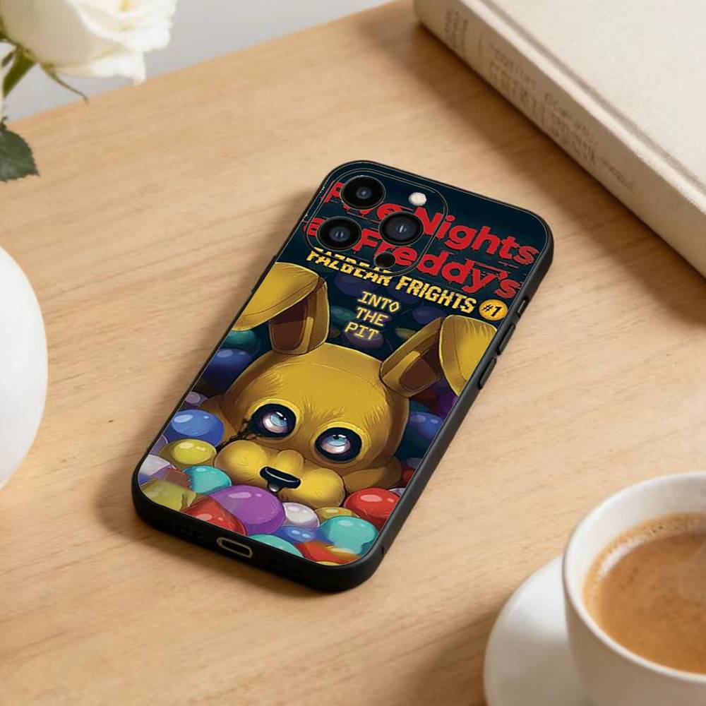 Five Nights at Freddy's Handyhülle Für iPhone17,16,15,14,13,12 Plus,Max Weiches Silikon Schwarze Hülle