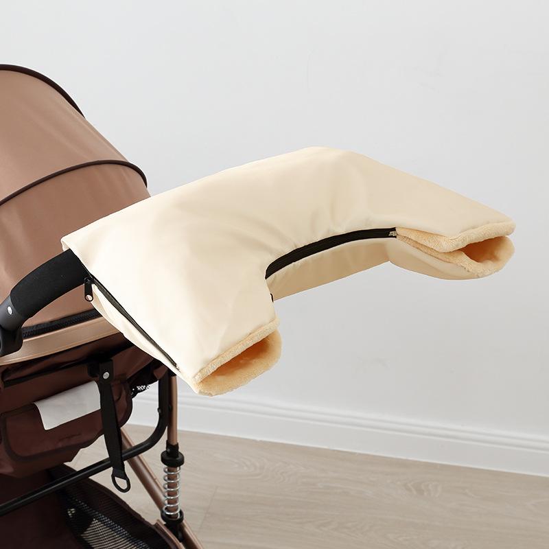Stroller Winter Gloves Baby Carriage Accessories Pushchair Fleece Lined Windproof Rainproof Cold Protection for Parents