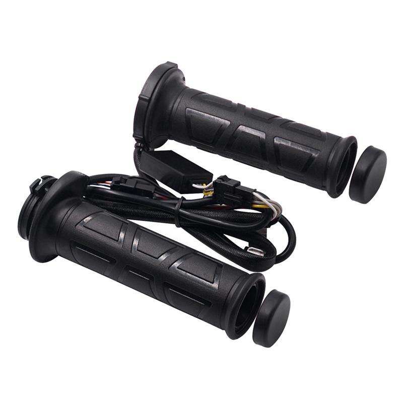 Winter Motorcycle Heated Grips Handlebar Warmer Sleeves With Switch To Control Temperature For 22Mm Handlebar
