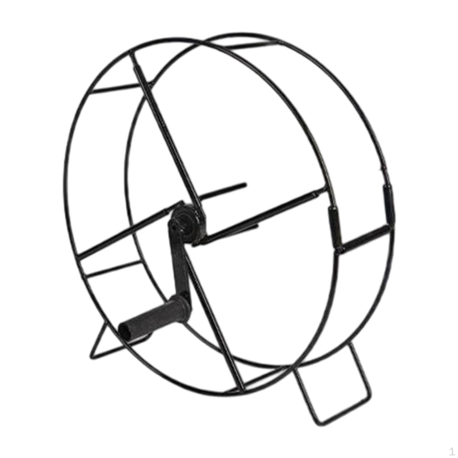 

Garden Hose Cart Storage Rack, Lightweight with Hand Crank, Water Holder, Car Wash Reel floor stand type