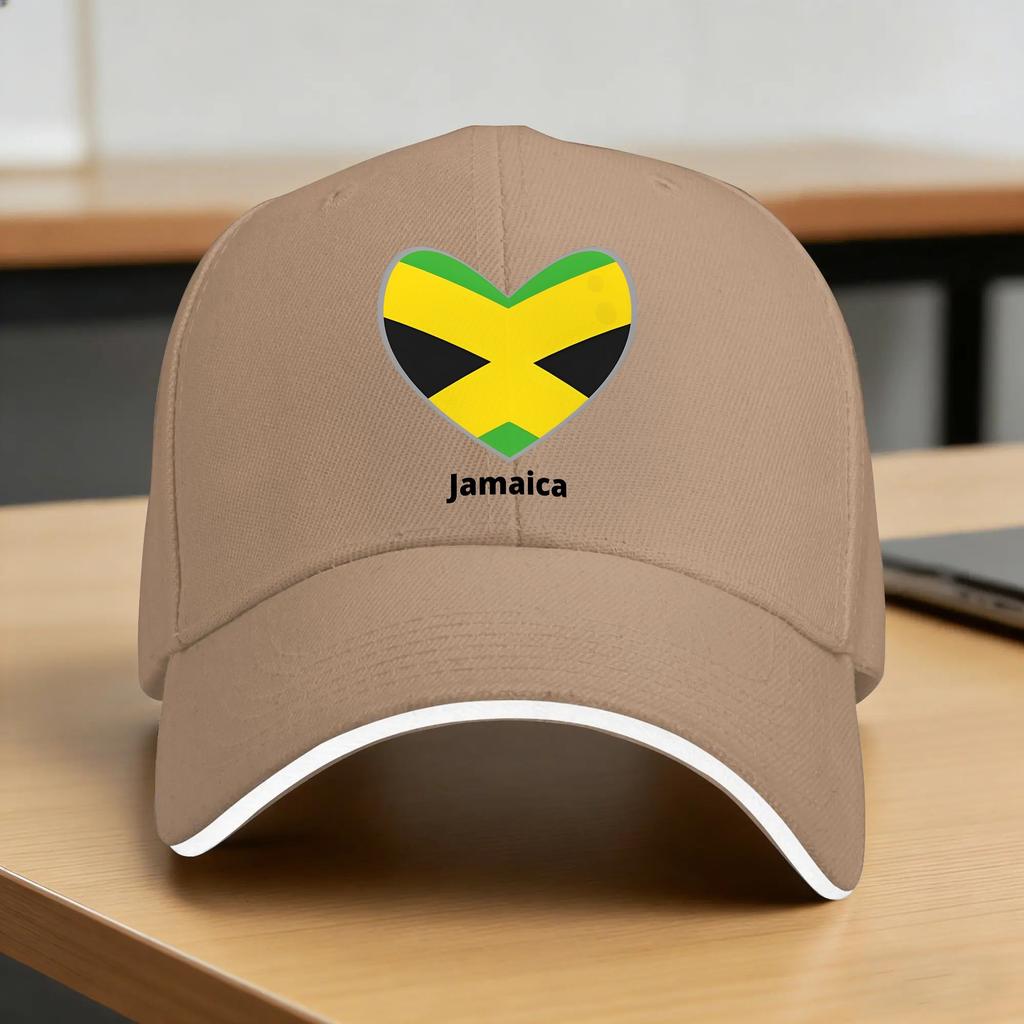Summer Casual Baseball Cap Flag of Jamaica Hiking Fishing Hip Hop Hats For UnisexTeens Sun Visor Fashion Snapback Cap