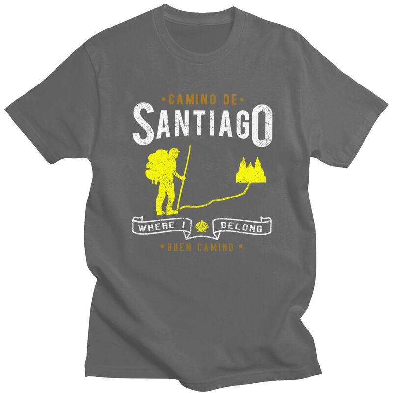 

Чоловічі футболки на замовлення Buen Camino De Santiago 100% бавовна Повсякденні футболки Одяг 3XL