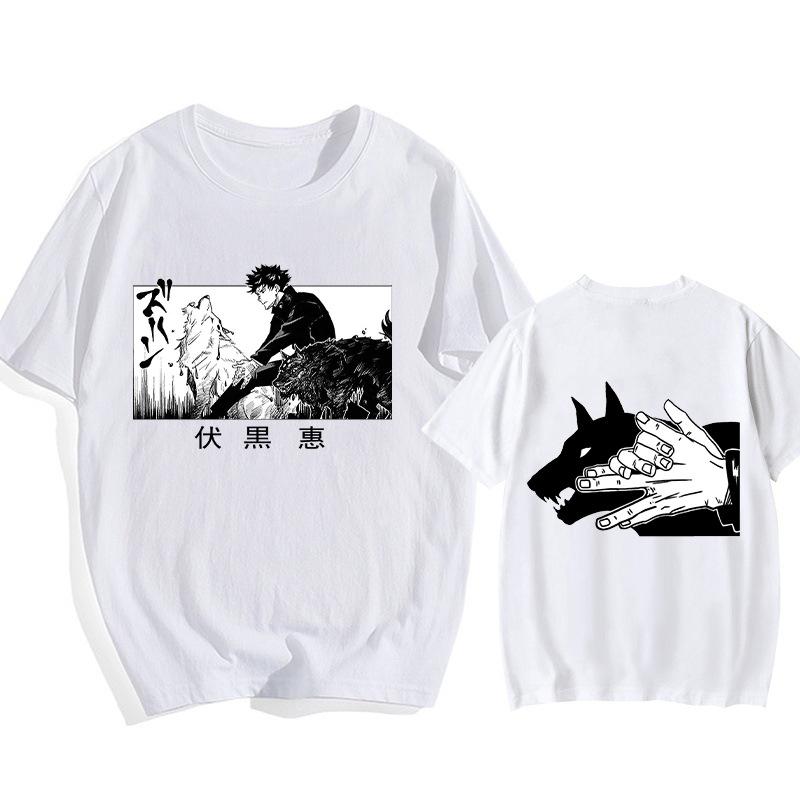 Gojo Satoru Jujutsu Kaisen Anime Trend T-Shirt Cotton Graphic Tee Unisex Unisex Summer Streetwear