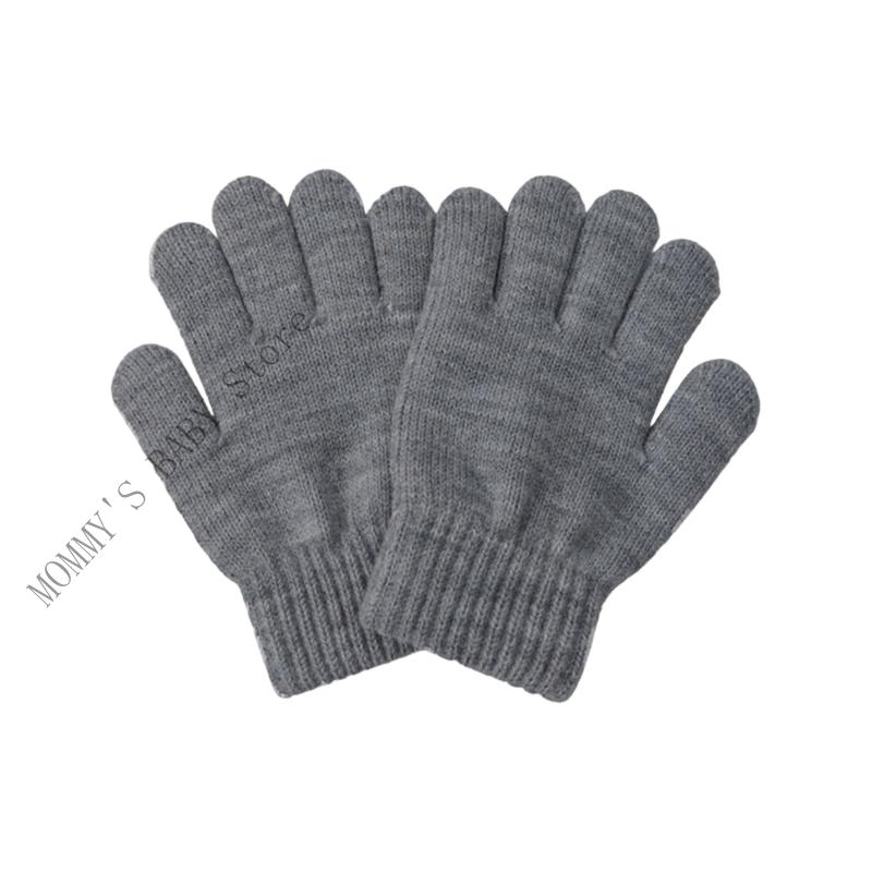 1 Pair Cozy Knit Gloves For Infants Soft Stretchable Winter Hand Non Irritating Skin Friendly Mitts