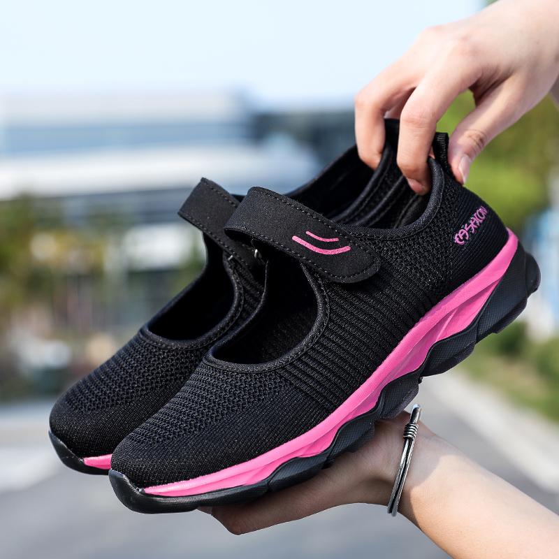 Fashion Summer Fashion Women's Flat Shoes Women's Breathable Mesh Casual Sports Shoes Women's Boat Shoes Hollowed Out Casual Shoes
