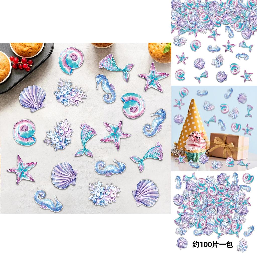 Mermaid Starfish Coral Birthday Party Decor Confetti With Paper Material For Baby Shower Celebrations