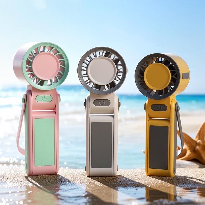 

Portable USB Rechargeable High-Speed Foldable Fan with Lanyard - Large Wind Power, Perfect for Outdoor Use. Factory/Wholesale/Export/Cross-border