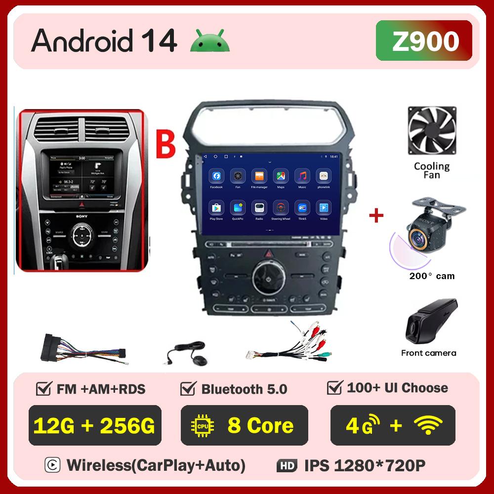For Ford Explorer 5 2011 - 2019  Car Radio Player Car Carplay Screen Autoradio Mirror Link Car Intelligent Systems Touch Screen