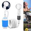 Temperature & Battery Digital Display Portable Camping Shower Outdoor Bathing Supplies  Household
