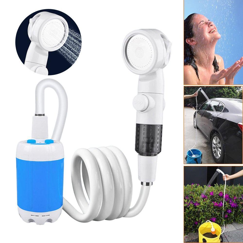Temperature & Battery Digital Display Portable Camping Shower Outdoor Bathing Supplies  Household