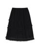 Guwolsibil Four-Tiered Lace Skirt Black